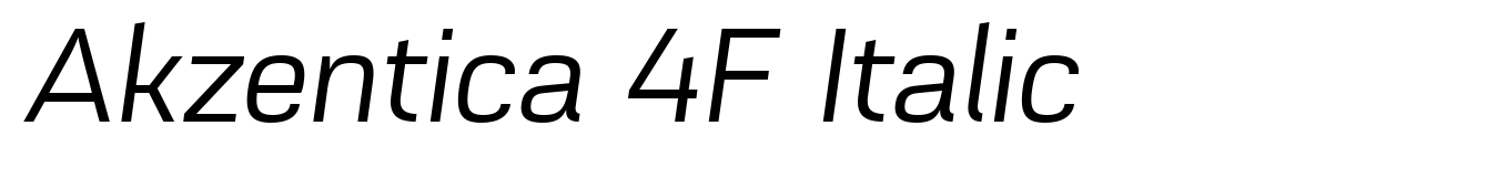 Akzentica 4F Italic